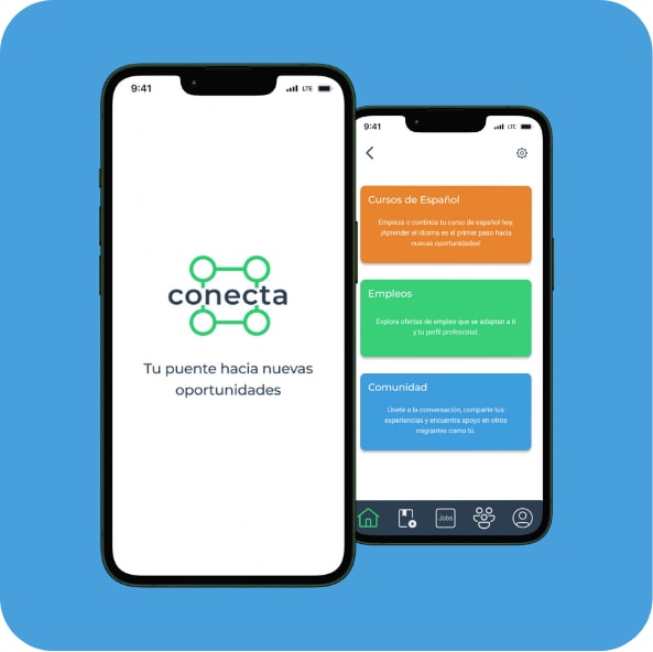 blurry photo of sunset over ocean with logo on top